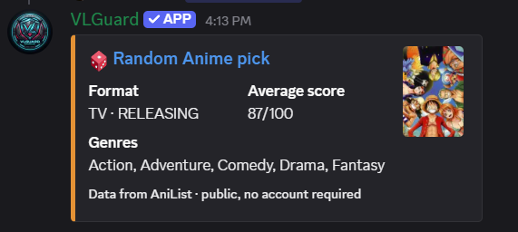 VLGuard anime discovery