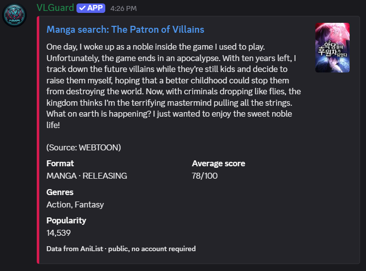 VLGuard manga discovery